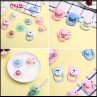 OKL9 น่ารัก แฮนด์เมด DIY ตุ๊กตาแม่เหล็กจุก การจำลอง เด็กใหม่ จุกนมหลอก