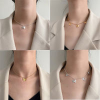 ผีเสื้อ Choker สร้อยคอต่างหูสำหรับสตรีโซ่คอปกหญิง Chocker