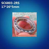 【CW】 shipping 1pcs S6803-2RS (17x26x5mm) 6803 2RS 61803 ceramic stainless steel deep groove ball bearing for bike amp;fishing