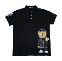 High New luxury gentleman Men collar 3d bear Fashion Polo Shirts Shirt Hip Hop Skateboard Cotton Polos Top Tee #N280