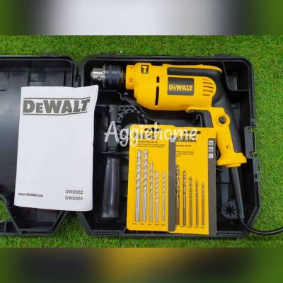 DEWALT สว่านกระแทก 13มม. 4หุน 650วัตต์ 220V รุ่น DWD024K (ฟรี!! ชุดดอกสว่าน) เจาะไม้ โลหะ คอนกรีต ขันสกรู สว่าน กระแทก เครื่องมือช่าง ช่าง จัดส่ง KERRY