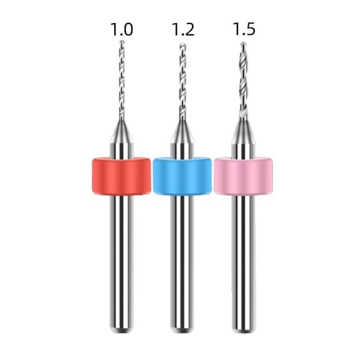 สว่านคาร์ไบด์ก้าน3ชิ้นแผงวงจรสว่าน-cnc-ขนาดเล็ก3-175ชุดดอกสว่านดอกกัดงานแกะสลักขนาดเล็ก