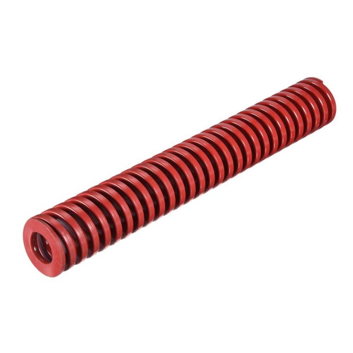 worth-buy-uxcell-สปริงปั๊มเกลียวยาว16-30mm-od-100-200-300มม-สปริงบีบอัดโหลดกลางแม่พิมพ์ตายสปริงสีแดง1ชิ้น