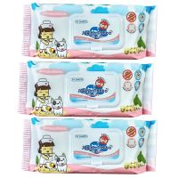 Pet Wipe Wet Tissue for Sensitive Skin 70sheet (3pack) ทิชชู่เปียก ผ้าเปียก เช็ดสัตว์เลี้ยง ที่ผิวแพ้ง่าย 70แผ่น (3 ห่อ)