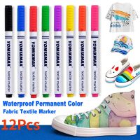 Fabric Markers Pens Waterproof Permanent Color magic paint Marker Pen For T Shirt Shoes Clothes Wood Stone DIY Drawing Painting
