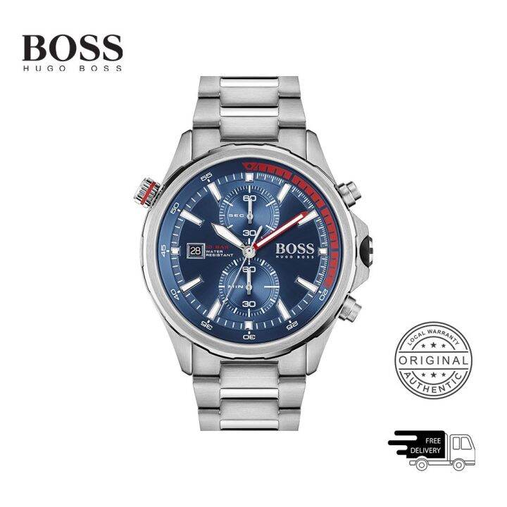 Boss Globetrotter Blue Men's Watch 1513823 Lazada