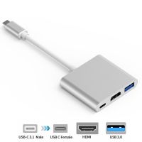 {LUNA อุปกรณ์อิเล็กทรอนิกส์} USB ชนิด C เป็นหัวแปลงเอวีดิจิทัล HDMI สำหรับ IPad IPhone 12 13 14 11 Pro Max Lightning 1080P หน้าจอพร้อมหัวเปลี่ยนสายชาร์จ