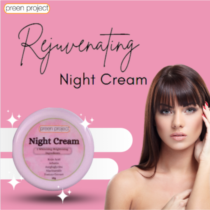 Night Cream Anti-Aging Moisturizer Whitening Brilliant for Pimples Oily ...