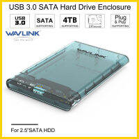 wavlink USB 3.0 SATA HDD Enclosure อัตราการถ่ายโอนสูงสุด 5Gbps กล่องหุ้มไดรฟ์โซลิดสเทตสูงสุด 2t รองรับมาตรฐาน 2.5" 7mm/9.5mm SATA และ SATA I ⅱ a ⅲ HDD และโปรโตคอล buasp สำหรับ 2.5 HDD SSD