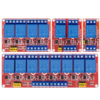 รีเลย์โมดูล1 2 4 8ช่อง12V แผงโมดูลรีเลย์พร้อมออปโต้คัปเปลอร์รองรับทริกเกอร์ระดับโมดูลสูงและต่ำสำหรับ Arduino