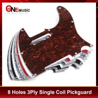 10ชิ้น TL Pickguard แผ่นกระดานขดลวดเดี่ยว3ชั้น8รูสกรูสำหรับสไตล์ TL กีต้าร์ไฟฟ้าหลายสี