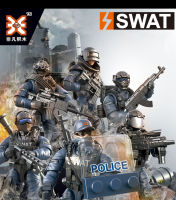 โมเดลตำรวจ ฟิกเกอร์ทหาร swat units บล็อคตัวต่อเลโก้ตำรวจ