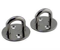 2 pcs 304 Stainless Steel 5-8mm Round Door Buckle Awning Shade Sail Accessories Eye Plate Accessories