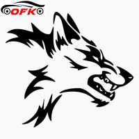 【CC】 Fashion Wolf Decals Race Car Vinyl Stickers Cover Black/Silver