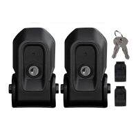 2PCS Locking Hood Catch Bonnet Latch With Key Kit Abs Metal Durable And Anti-Rust For Wrangler Jl 18-20 MGO3