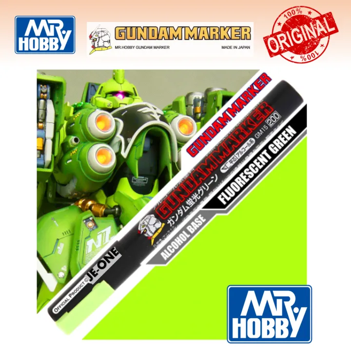 Mr. Hobby Gundam Marker Color Paint Gundam Marker Fluorecent Green GM15 Lazada