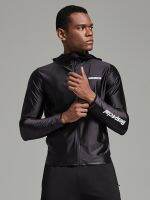 OMG Tide Brand Future Technology Bright Surface High Elasticity Sports Fitness Jacket Mens Hooded Training Fitness Clothes