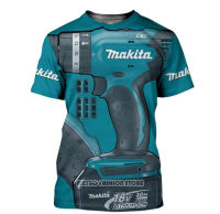 Beautiful Makita Tools 3D All Over Printed T-shirt 04