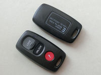 50ชิ้นล็อตสำหรับมาสด้า M3 M6สมาร์ทกรณีเชลล์กุญแจรีโมท3ปุ่ม keyless E ntry FOB ปกที่สำคัญ