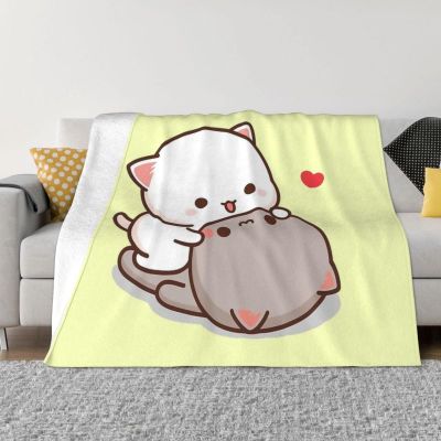 （in stock）Peach and Goma Motch cat plush sofa, blanket, warm Duvet, bedroom sofa and bedspread（Can send pictures for customization）