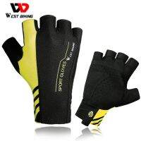 hotx【DT】 WEST BIKING Cycling Gloves Half Mens Womens Sport Mountain Breathable MTB Road Ciclismo