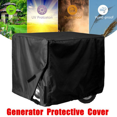 Black Generator Cover Windproof Protective Cover Canopy Shelter Waterproof Oxford Cloth All-Purpose Covers Accessories 3 Sizes