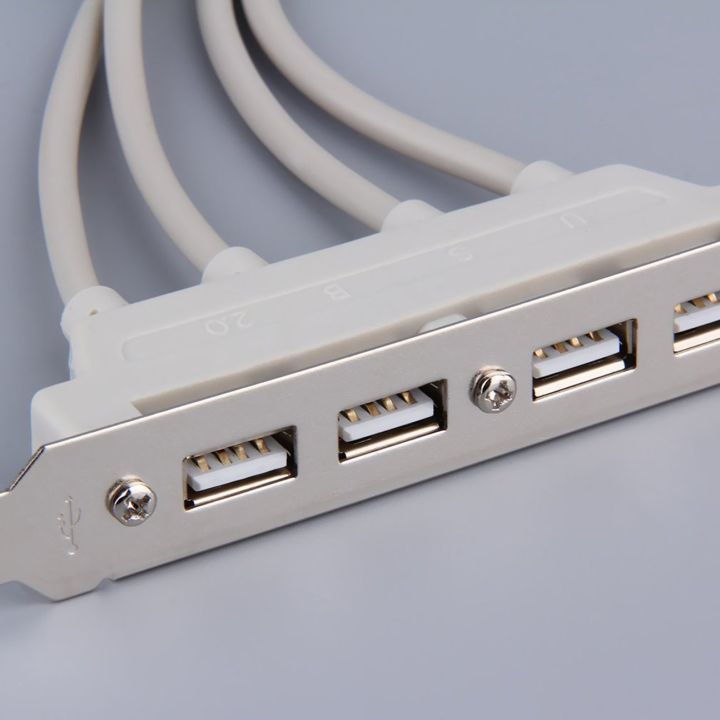 สินค้าขายดี4-port-usb2-0เมนบอร์ดแผงด้านหลังตัวขยายโฮสต์อะแดปเตอร์