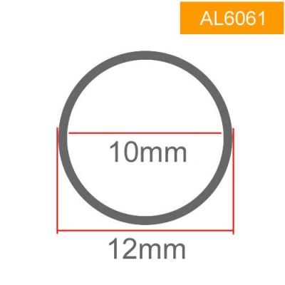 【2023】 NRCLHR Technologies 6061ท่ออลูมิเนียม,เส้นผ่าศูนย์กลางรอบนอก12มม.,เส้นผ่าศูนย์กลางภายใน11ม. 10มม. 9มม. 8มม. 6มม.,ท่ออลูมิเนียมกลวง,อลูมิเนียมอัลลอยด์