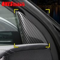 For Mercedes Benz A Class W177 V177 A180 A200 A220 A250 2019+ Car Accessories Sticker Front Triangle A-Pillar Cover Trim Frame