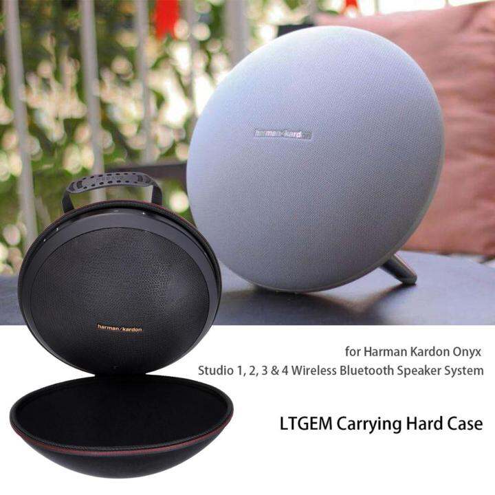 Ltgem trường hợp cho Harman Kardon Onyx Studio 1, 2, 3 & 4 Loa Bluetooth  không dây. Phù hợp với pin có thể sạc lại (màu đen) 