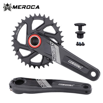 MEROCA จักรยาน Crankset GXP ติดตั้งโดยตรง0มิลลิเมตรชดเชย Chainring แคบกว้าง32343638ครั้งโซ่ล้อ170มิลลิเมตรหมุนสำหรับ MTB จักรยาน