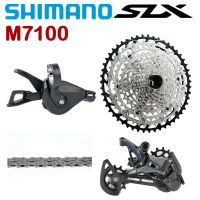 SHIMANO SLX M7100 Groupset 4PCS 1X12ความเร็ว M7100 Shifter RD M7100 10-51T Cassette M8100 10-45T CSMZ601 CSMZ901 CSMZ903 Cogs 11-51T หรือ Sunshine CS 11-46/50/52T Chain SL + RD + CS + HG 12 Speed Kit อุปกรณ์เสริมสำหรับจักรยาน