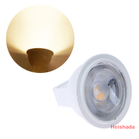 Heishada หลอดไฟ LED MR11 3W 1ชิ้น, ดวงไฟสปอร์ตไลท์ ac DC12V ประหยัดพลังงานโคมไฟสปอตไลท์แบบขาคู่โคมไฟบ้านในร่มหลอดฮาโลเจน