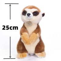 Meerkat ของเล่นตุ๊กตาสัตว์ยัดไส้เหมือนจริง,ของเล่นตุ๊กตาอะนิเมะพังพอนน่ารักคุณภาพสูง