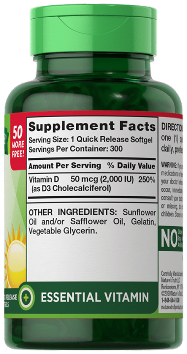 natures-truth-high-potency-vitamin-d3-2-000-iu-300-quick-release-softgels-วิตามินดี-3-300-ซอฟเจล