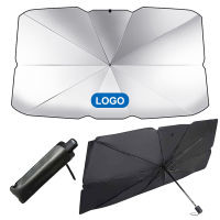 Portable Silver Coating UV Heat Insulation Sun Shade Front Windshield Cool Umbrella Foldable Retractable Car Windshield SunShade