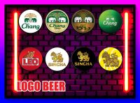 ป้ายหน้าร้าน ป้ายไฟ ป้ายไฟled ป้ายไฟเบียร์ SINGHA LEO CHANG JACK HEINEKEN เบยลาว สิงห์ ลีโอ ช้าง แจ็คแดแนล ฮานาเก้น ขนาด 30-40 ซม.พร้อมส่ง