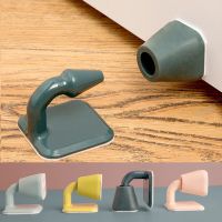 Anti-Collision Protection Door Stopper Non-punch Silicone Door Stopper Floor Holder Mute Noiseless Door Stopper Buffer Damper Decorative Door Stops