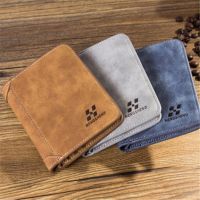 hang qiao shop   1PC Men PU Leather ID Credit Card Holder Clutch Bifold Coin Purse Wallet Pockets