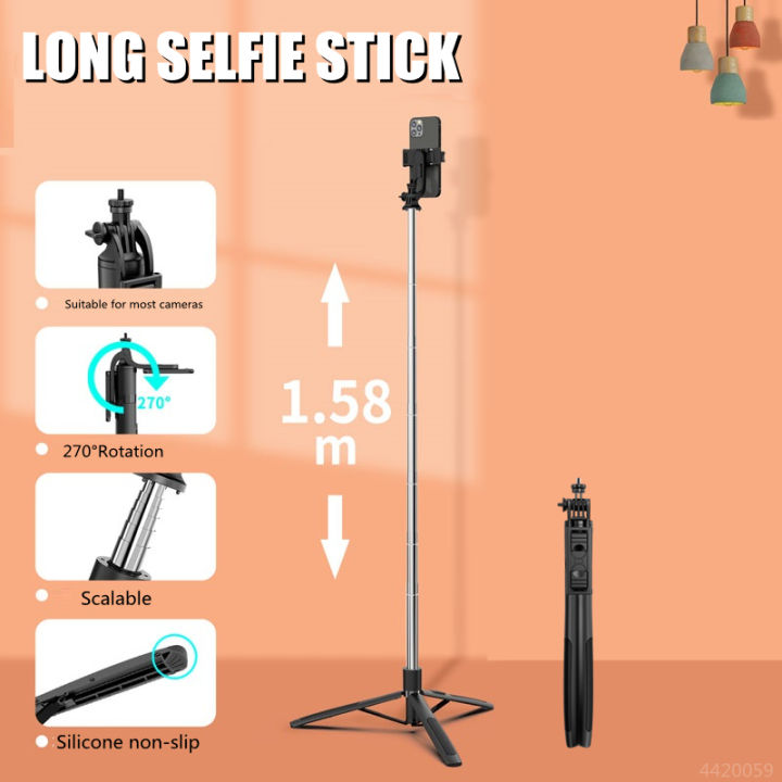 2023 NEW Lengthen Bluetooth Selfie Stick Foldable Wireless Tripod With ...