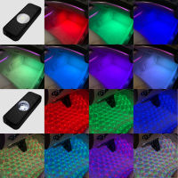 NLpearl นีออน LED ภายในรถแสงโดยรอบแถบเท้าอุปกรณ์โคมไฟระยะไกล RGB ตกแต่ง USB เพลงควบคุมอัตโนมัติไร้สาย