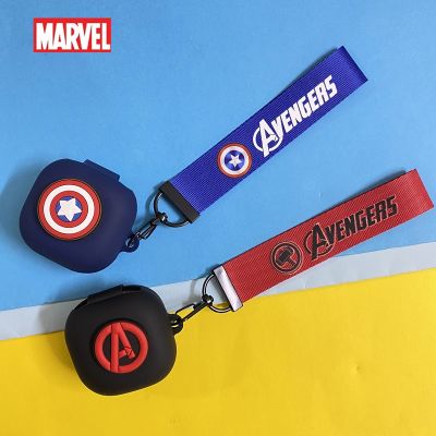 【CC】 Cartoon Earphone Cover Buds Live/Pro Silicone Bluetooth Headphone With Lanyard