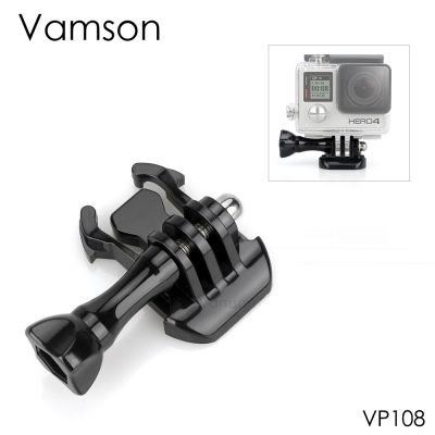 Vamson สำหรับ Gopro อุปกรณ์เสริมฐานติดหมวกกันน็อคหัวอะแดปเตอร์ที่มีสกรูสำหรับ Gopro ยาวฮีโร่8 7 6 5 4 3สำหรับ Yi VP108