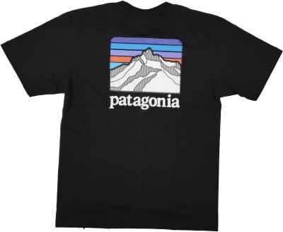เสื้อยืด คอกลม แขนสั้น แฟชั่น ลายภูเขา patagonia line พาธาโกเนีย พาตาโกเนีย ปาตาโกเนีย unisex