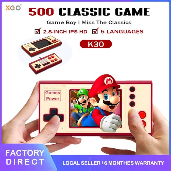 Máy Chơi Game Mini Cổ Điển 2 Người Chơi Gameboy Retro Khuyến Mãi Lớn 500  Máy Chơi Game Mini Sup Trò Chơi Cầm Tay Hộp Trò Chơi Mario | Lazada.Vn