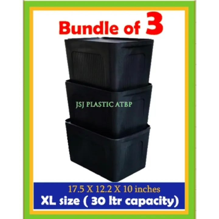 Classy Storage box XL size bundle of 3 Lazada PH
