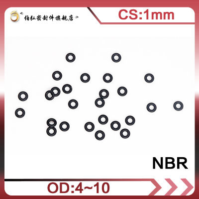 【2023】Nitrile Rubber O-Ring 50PCSlot Black NBR SeAlibabang CS1mm OD44. 5566.577.5899.510mm O-Ring Seal Gasket Rings