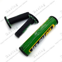 Green Handlebar Bar Pad + Gel Grips For PRO TAPE KX125 KX250 KX250F KX450F KLX450 KX65 KX85 KX500 Dirt Bike Motocross Enduro MX