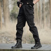 Black Military Cargo Pants Mens Check Working pantalones Tactical Trousers Men Army Combat Airsoft Casual Pants Camo Sweatpant