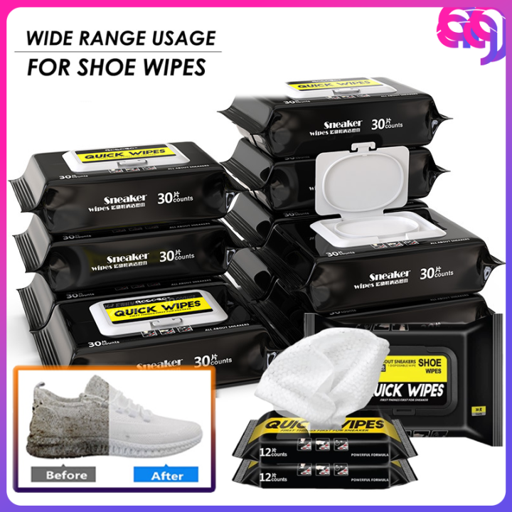 AG MALL ( 80 SHEETS / POUCH ) Wet Wipes For Shoes All About Sneaker